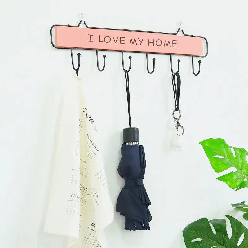 Zakka японский стиль твердой древесины креативный настенный крючок магазин одежды
