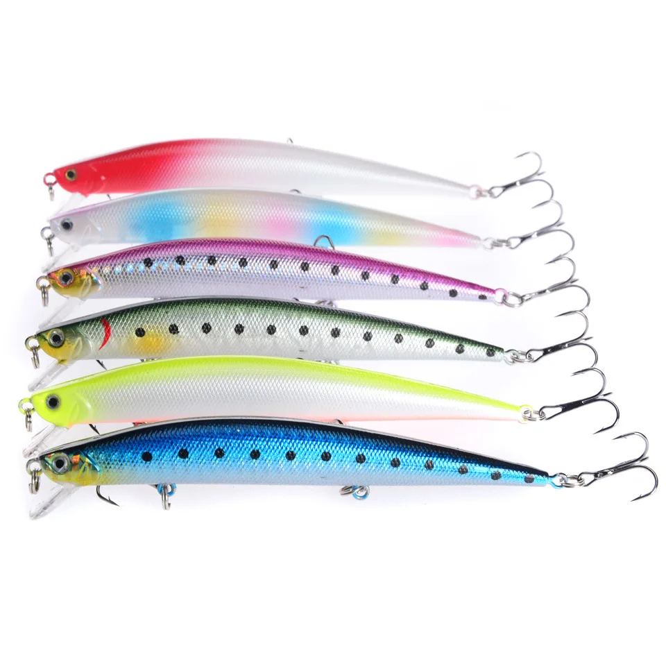 

1pcs Fishing Lures 12.5cm/12g Minnow Lure Rattling High Quality Hard Bait Crankbait Wobbler Fishing Tackle Leurre Peche For Pike