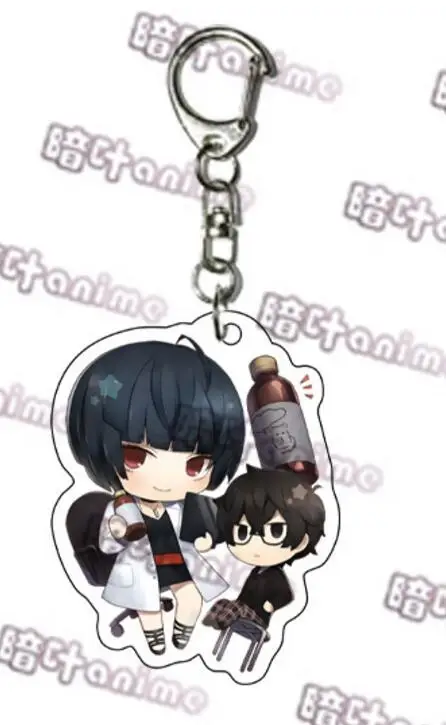 Лиловый Аниме Persona 5 Ren Amamiya Morgana Ryuji Sakamoto Ann Takamaki Makoto Niijima Косплей акриловый брелок кулон брелок с игрушкой подарок - Цвет: Лиловый