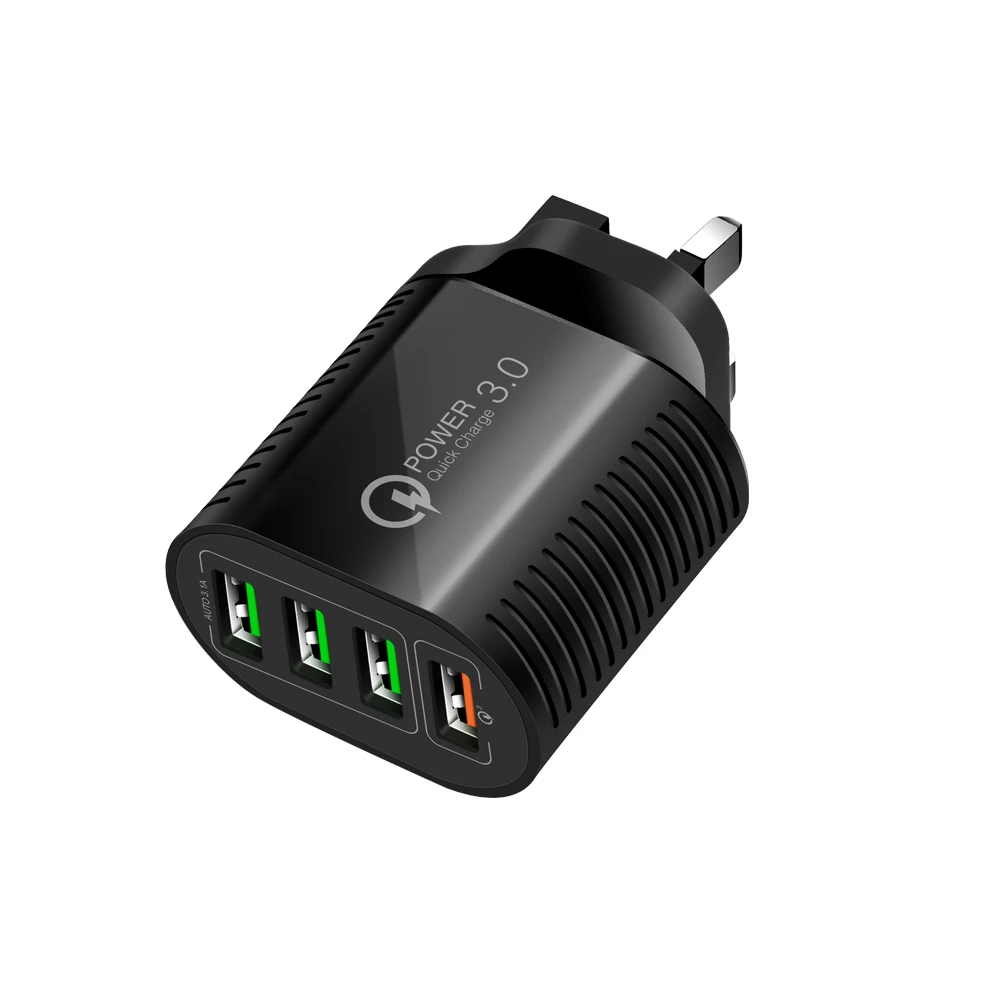 The new thread 4 USB fast was electrical QC3.0 5.1 A charging head | Мобильные телефоны и аксессуары