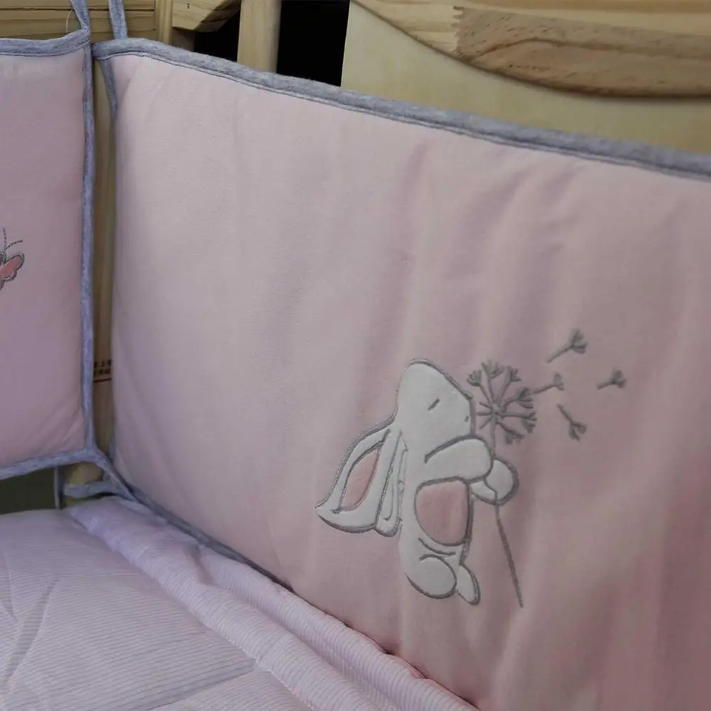 

Cartoon Crib Fence Cute Cotton Baby Crib Bumper Bed Protector Accessories Newborn Bedding Set Baby's Cot Room Decor Baby Care