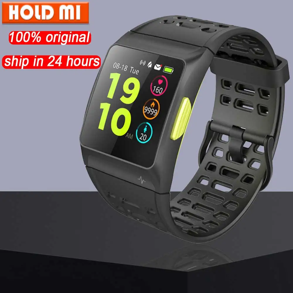 Смарт-часы iwownfit iwown P1 с функцией определения частоты сердечных сокращений ЭКГ и анализа сердечного ритма Встроенный gps ips цветной экран несколько спортивных режимов браслет