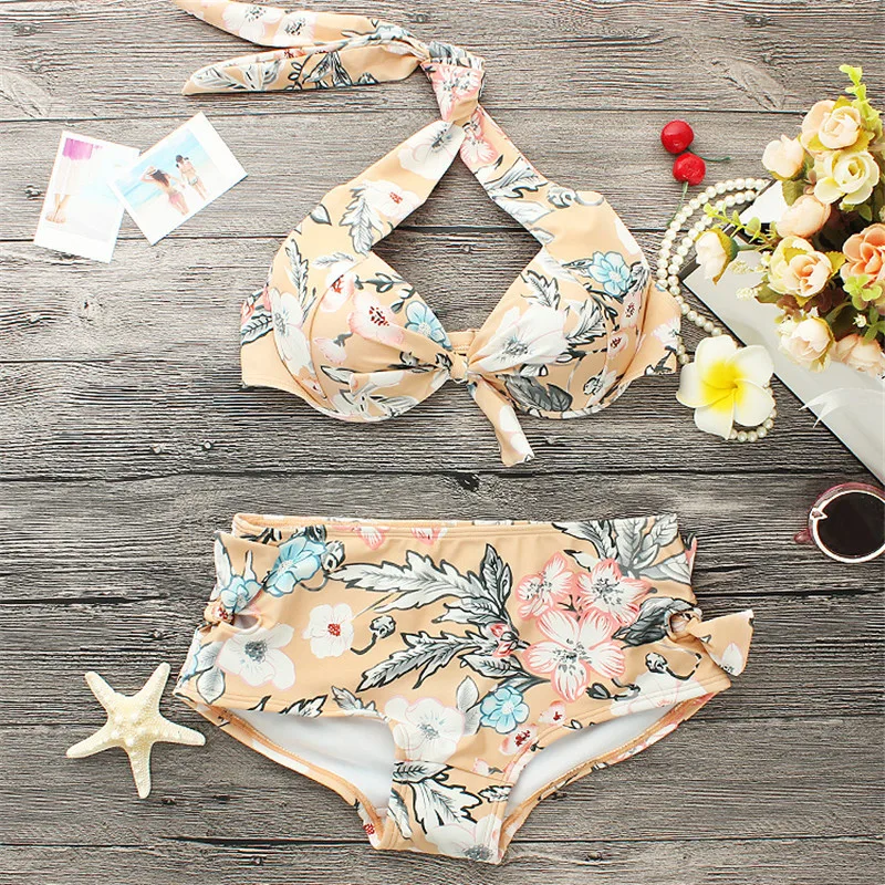 Новое прибытие Южная Корея Xl женский купальник бикини три комплекта треугольных