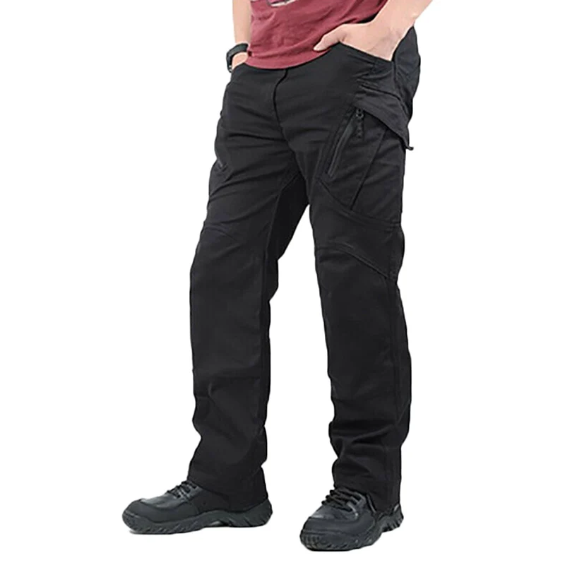 

Men Work Cargo Long Pants with Pockets Loose Trousers PUZ777