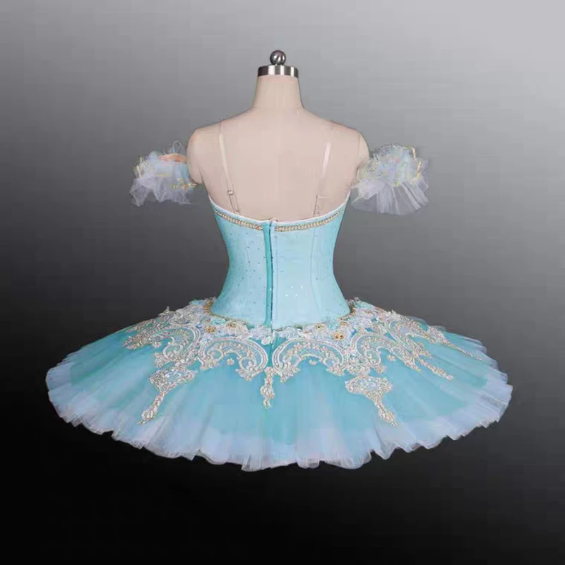 

High grade professional ballet adult children lake swan blue ballet tutu skirt women and Children ballet tutu dress