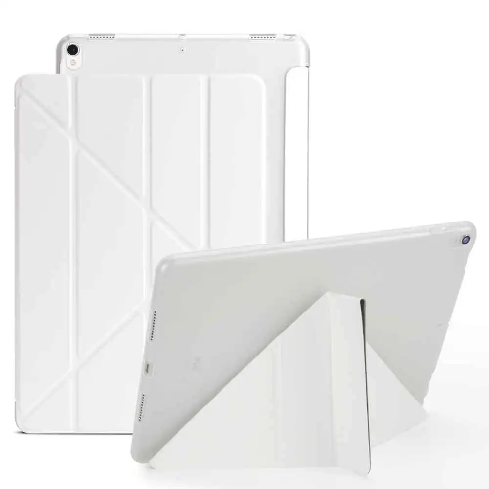 S-White Чехол для iPad Air 2(), тонкий кожаный мягкий ТПУ чехол с подставкой для iPad 6 Air2 A1566 A1567 со стилусом+ плёнкой - Цвет: S-White