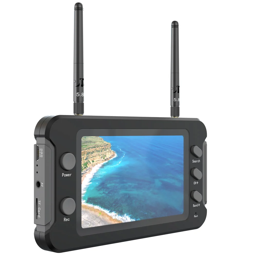 FYS 5 8G FPV монитор с DVR 40CH 4 3 дюймов ЖК-дисплей 16:9 NTSC PAL автоматический поиск видео