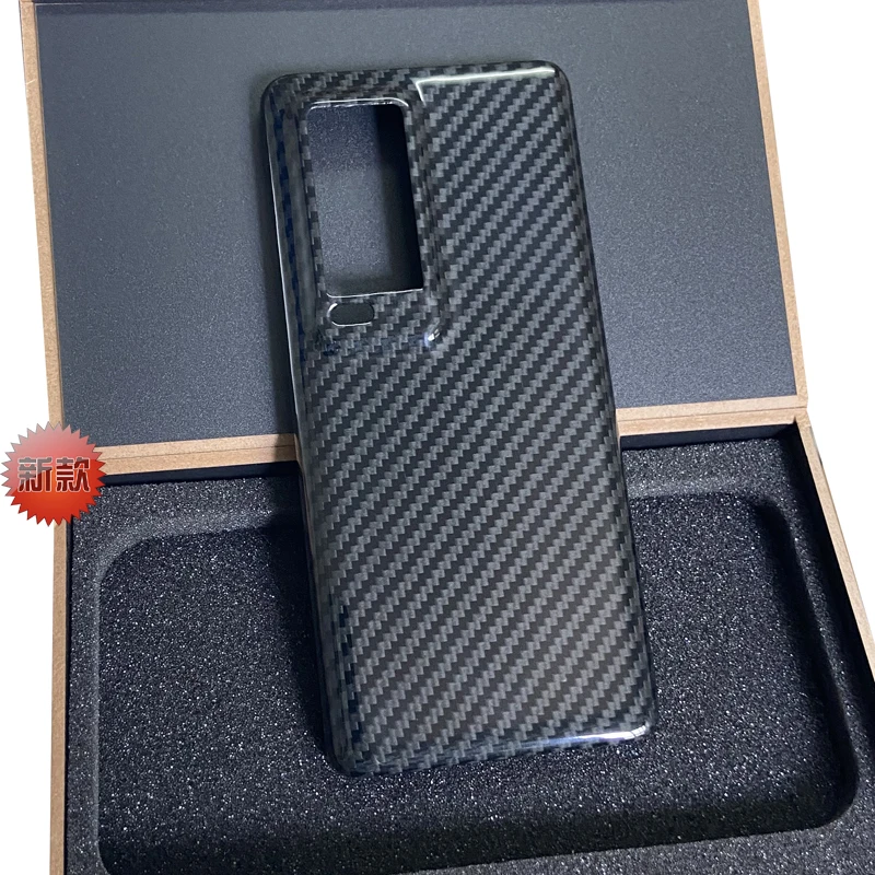 

Реальные углеродное волокно чехол для телефона для VIVO X60 Pro + арамидного волокна x60 pro plus 5G оболочки ультра-тонкая Обложка businese крышка