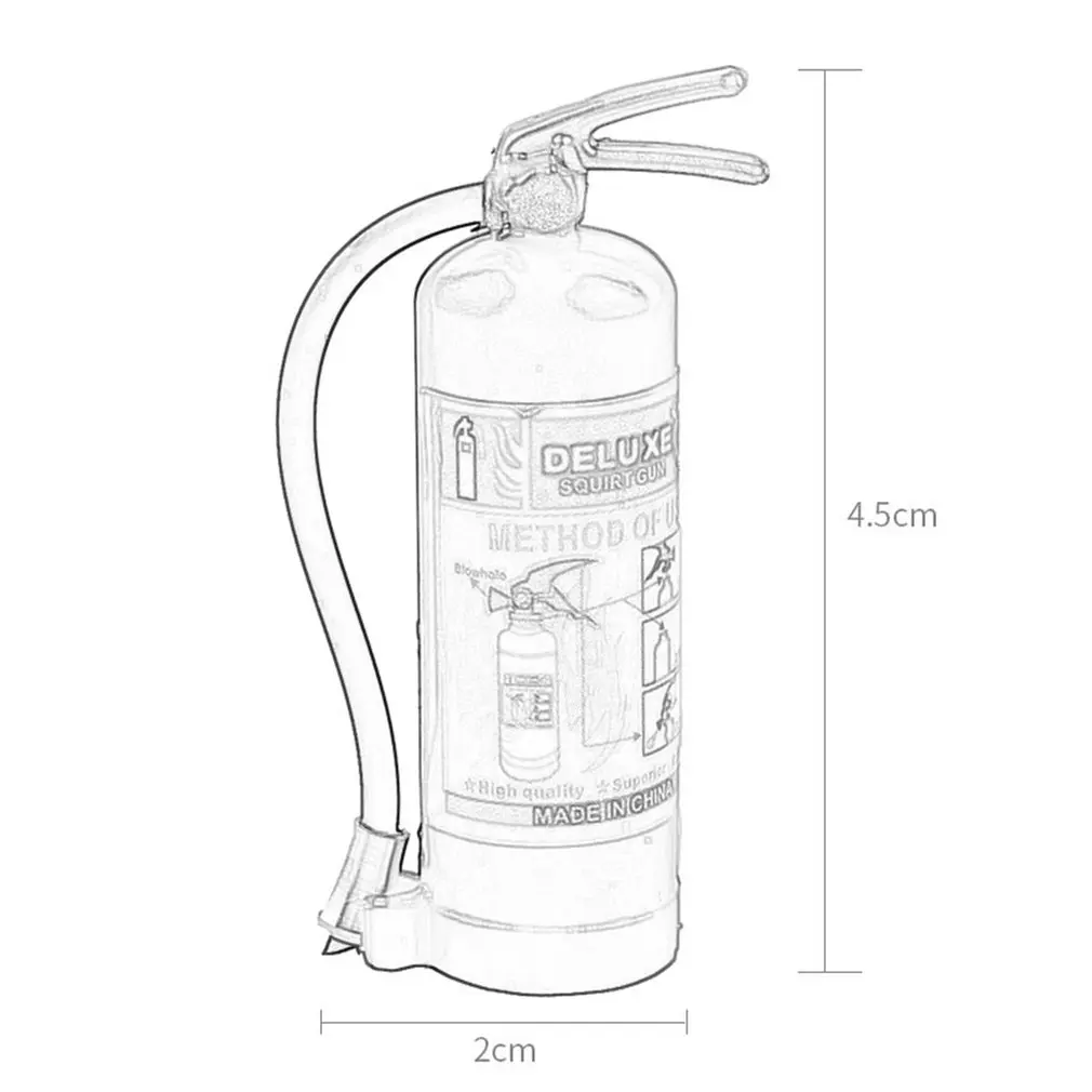 

NewMini Plastic Fire Extinguisher Simulation Toys RC Model Spare Parts Accessory For 1/10 Axial SCX10 TRX4 RC Crawler Car