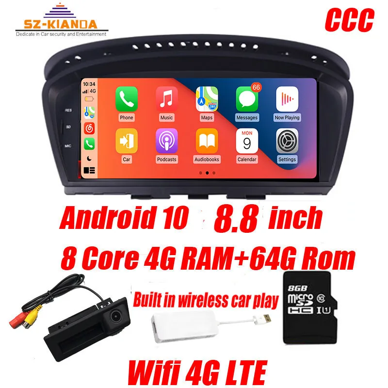 Автомобильный мультимедийный плеер для BMW проигрыватель на Android 10 4 Гб ОЗУ 64 ПЗУ с