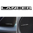 4 шт. динамик алюминиевый 3D стикер Рог Звук буквы наклейки для Mitsubishi Lancer автомобильный Стайлинг значок decorat