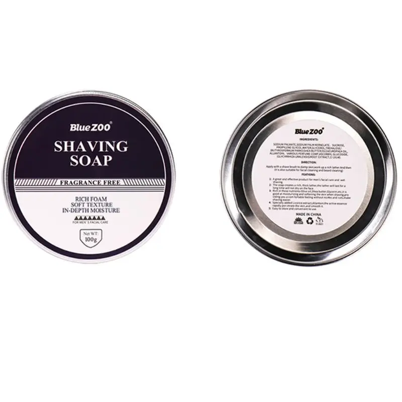 

100g Men Shaving Soap Epilator Barber Shop Mustache Beard Hair Removal Foam Cream Nourishing Refreshing Oil Control hair removal
