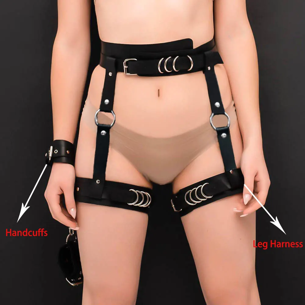 

Sexy Bondage Garter Harness Women Set Sword Belt Seks Bdsm Erotic Lingerie Gothic Lingerie Stocking Suspenders Garters Belts