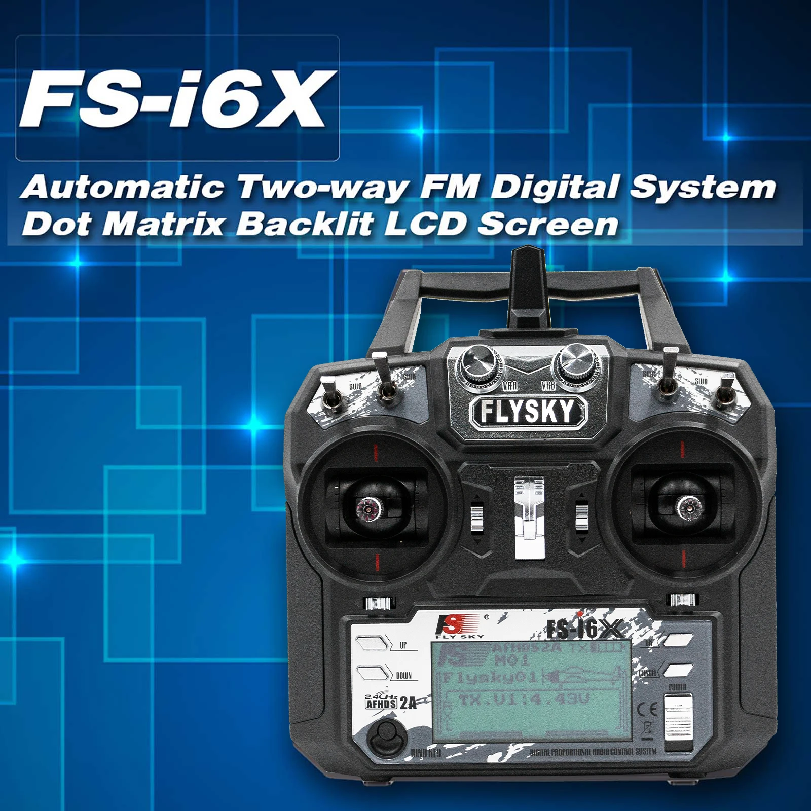 

Оригинальный Flysky FS-i6X 2,4 ГГц 10CH AFHDS 2A Радиоуправляемый передатчик с ресивером для радиоуправляемого дрона самолета вертолета