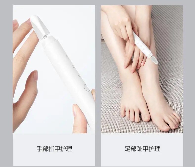 Xiaomi Yueli электрический триммер для ногтей лак для ногтей машинка для стрижки ногтей Резак Детские маникюрные ножницы для педикюра ножницы для пальцев/ногтей