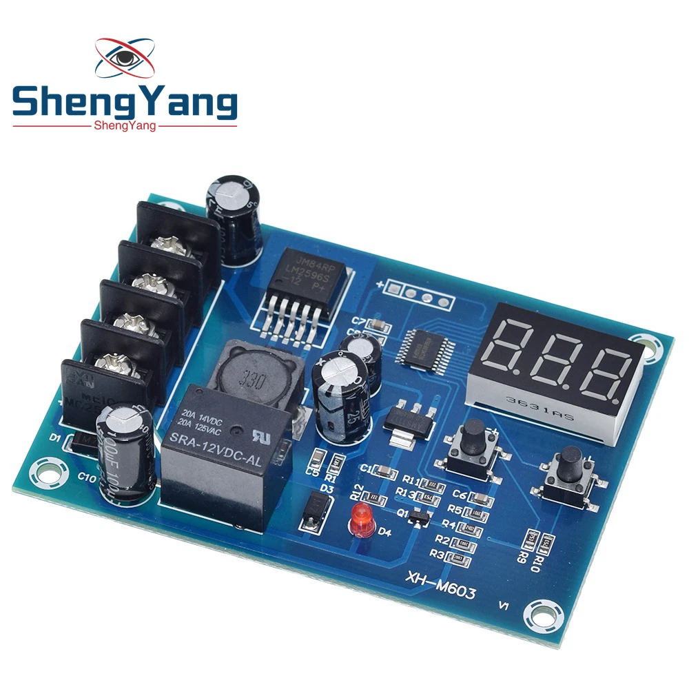 XH-M603 модуль управления зарядкой 12-24 В, литиевый аккумулятор, переключатель управления зарядным устройством, защитная плата светодиодный светодиодным дисплеем, Новинка