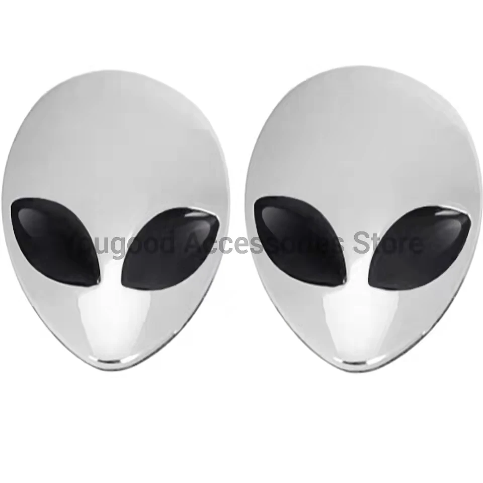 3D наклейка с логотипом Alienware Alien Head 1 шт. | Автомобили и мотоциклы