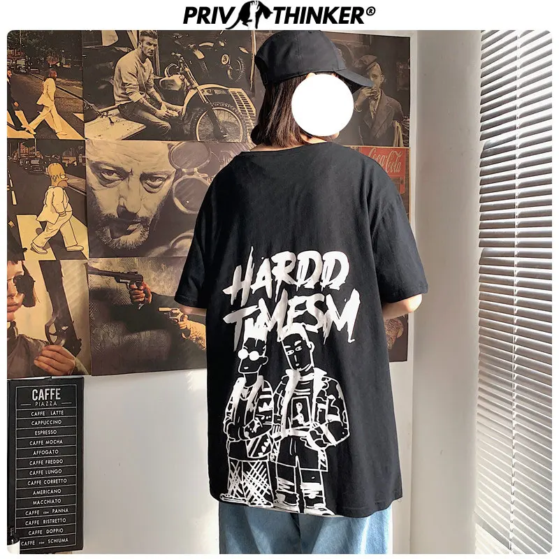 Футболка Privathinker женская летняя уличный сверхразмерный топ с принтом 2020 | Женская