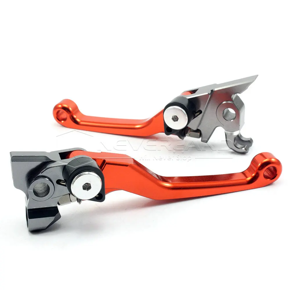 

Orange CNC Pivot Levers Brake Clutch Lever Motorcycle Dirt Bike For 450 EXC 250SX-F 250XC-F 250 SX-F 500EXC 525EXC D40