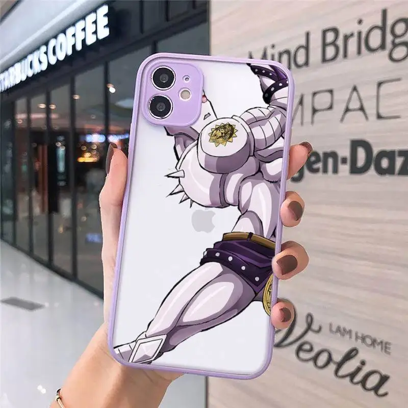 

JOJOS BIZARRE ADVENTURE OVER HEAVEN Anime Phone Case matte transparent For iphone 7 8 11 12 plus mini x xs xr pro max cover