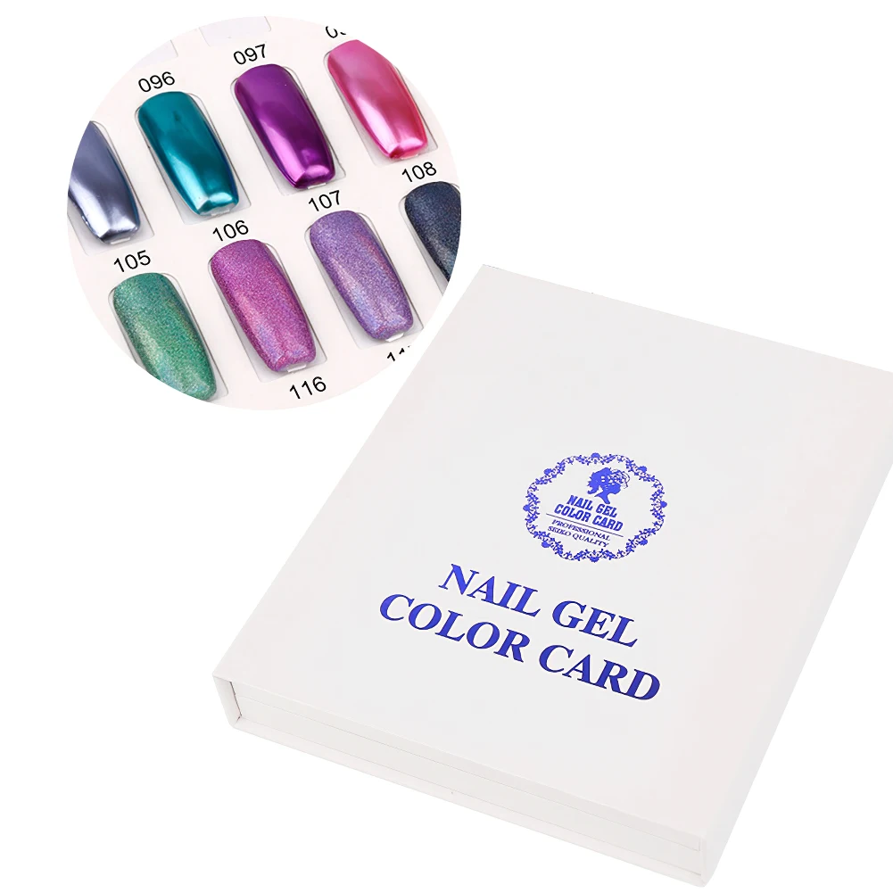 

Manicure Grids Nail Oil Book Color Card False Tips Fan Transparent White Fake Nail Tips Nail Art Practice Display Design Tools