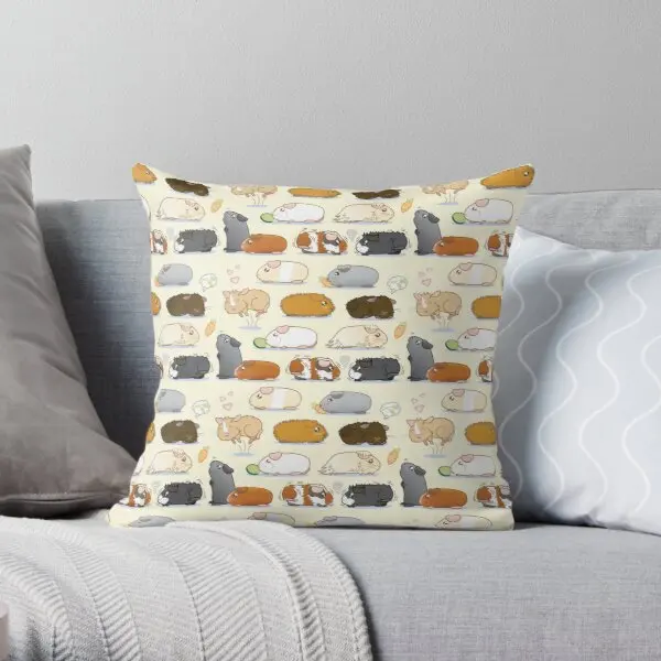 

Guinea Pig Parade Soft Throw Pillow Cover Print Pillow Case Waist Cushion Cover Pillows NOT Included