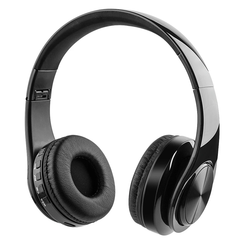 Bluetooth наушники с шумоподавлением стерео Беспроводная гарнитура TF картой Aux line