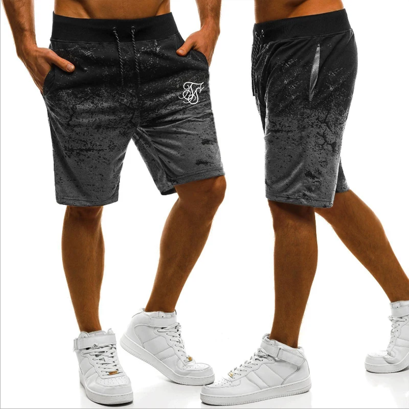 

SIKSilk Fashion Splashing Ink Color New Summer Personality Trend Hot-Selling Drawstring Five-Point Pants Sports Pants Shorts