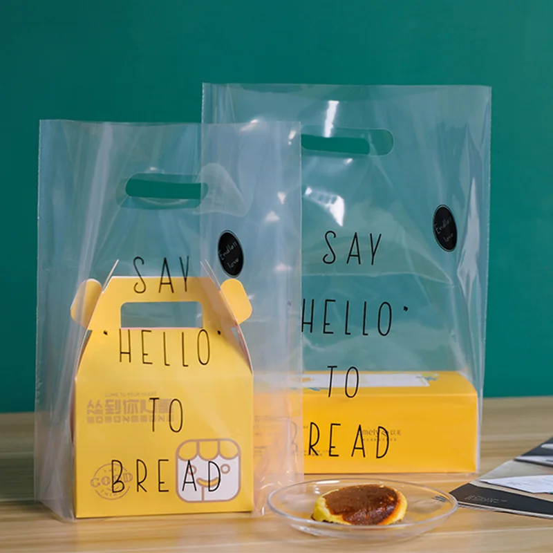 50 шт прозрачный пластиковый пакет салат светильник Кая еда фрукты кондитерские