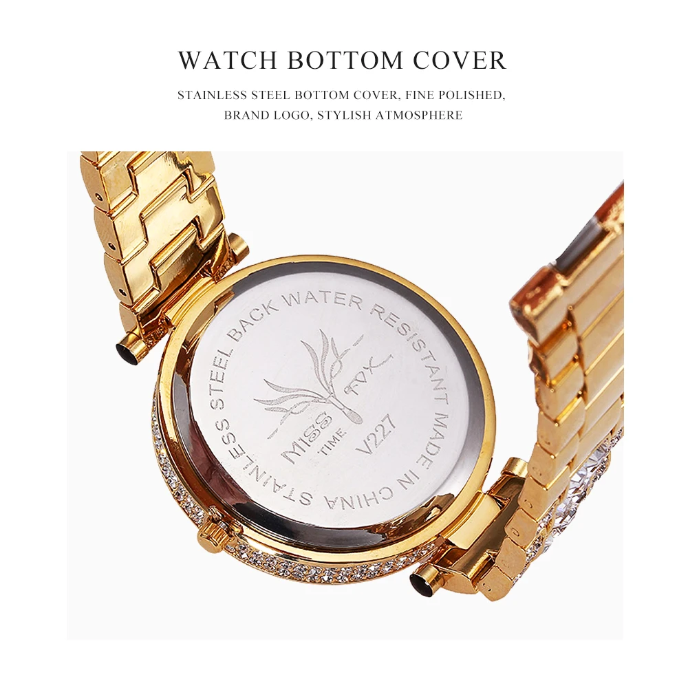 

Luxury Brand Bling Women Quartz Watches Casual Ladies Watch Female Gold Watch Crystal Diamond Leopard for Clock