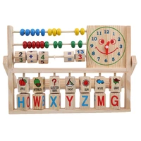 wooden educational computing rack multifunction flap childrens educational toys multicolor kids gift