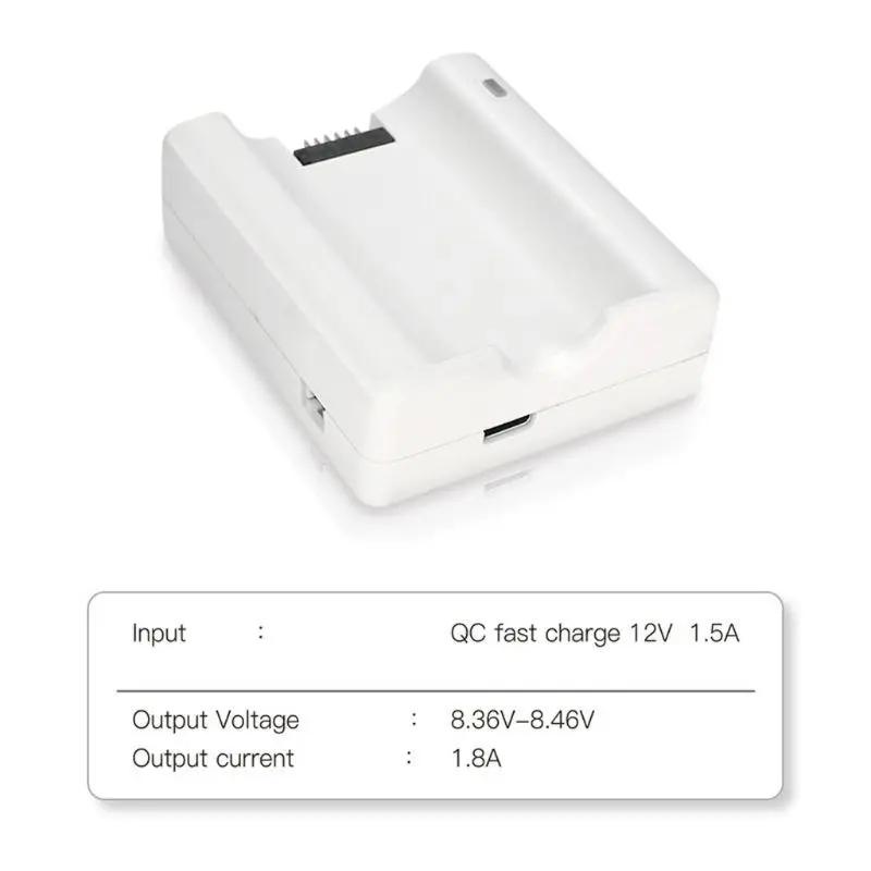 1 комплект QC3.0 Быстрая Зарядка аккумулятора док-станция с usb-кабелем для передачи