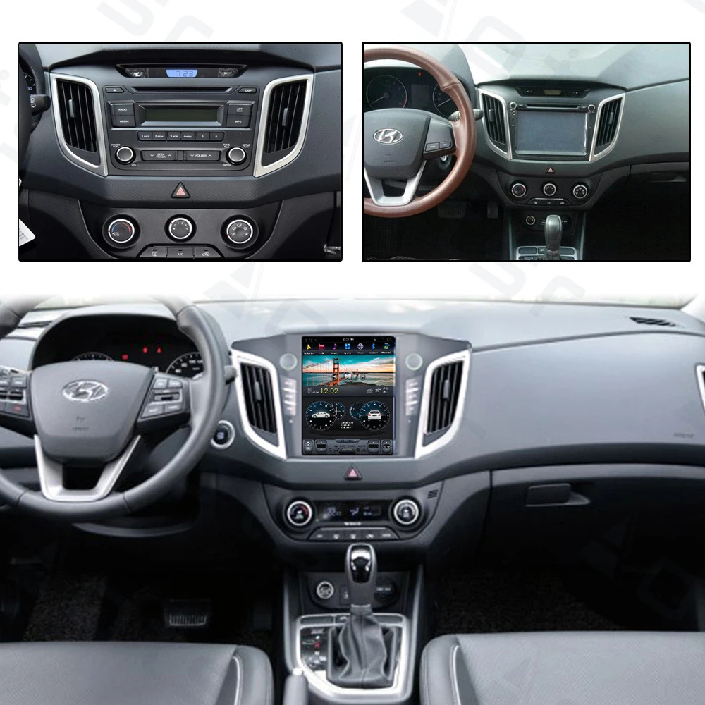 Автомагнитола YAZH для Hyundai IX25 Creta 2014 2015 2016 2017 2018 Android 8 1 с IPS дисплеем 10 4 дюйма Bluetooth 5 0