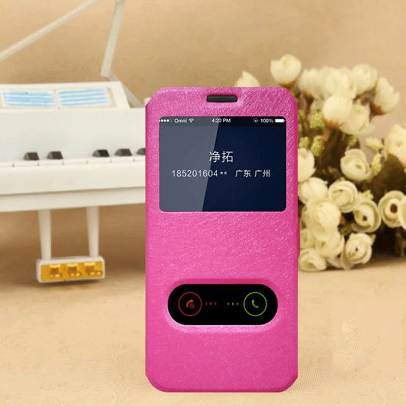 Чехол для Oneplus 3 T 5 дюймов быстрое окошко просмотра ответа откидная крышка One Plus Coque