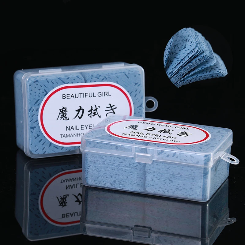 

Gel Nail Polish Remover Blue Cotton Wipes Cleaner Paper Pad Lint-free Napkin Nails Art Cleaning for Pedicure Manicure Tools