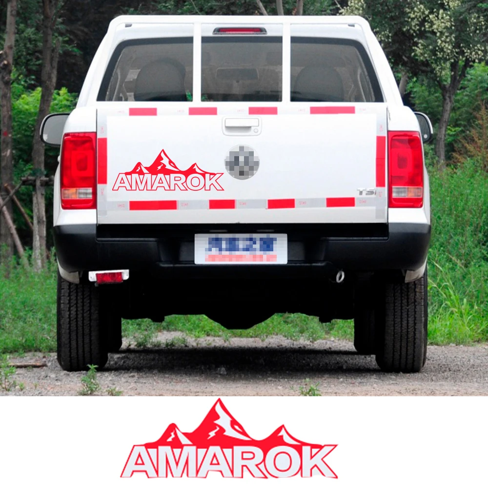 Наклейка на дверь заднего багажника пикапа для Volkswagen VW Amarok Truck Graphic Mountain