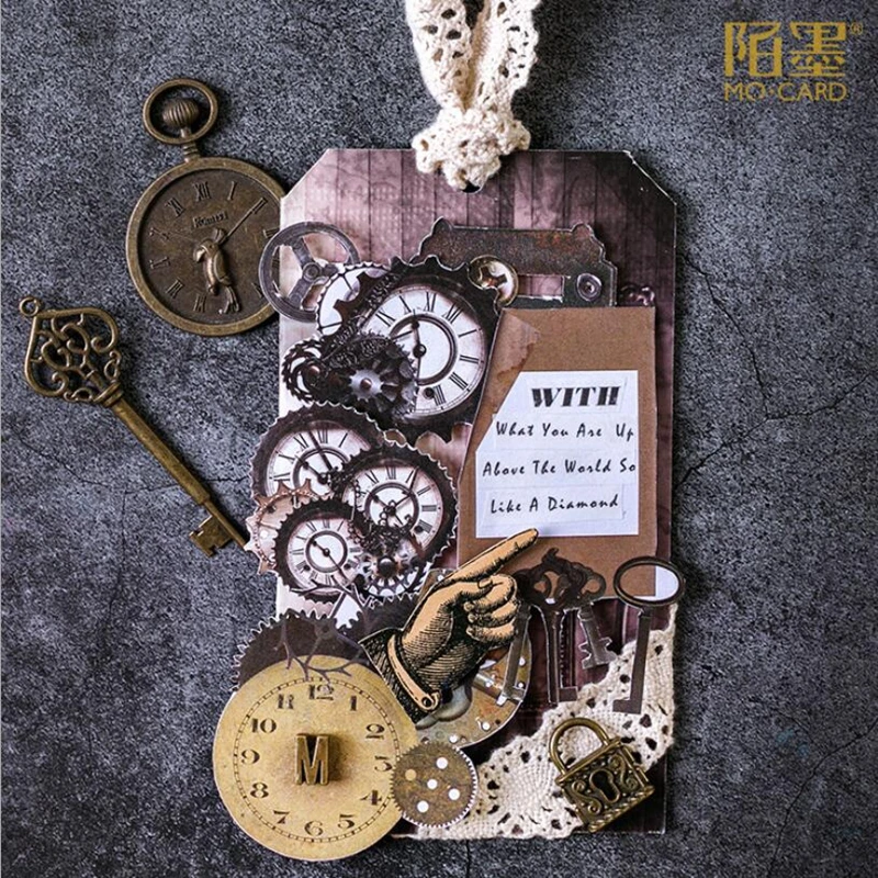 Декоративные винтажные канцелярские наклейки дневник для скрапбукинга альбом