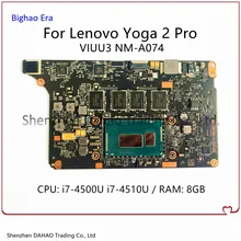 5B20G38213 90004988 For Lenovo Yoga 2 PRO Laptop Motherboard VIUU3 NM-A074 MB With i7-4500U/4510U CPU 8GB-RAM 100% Fully Tested