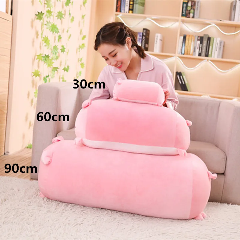 

New Huggable Soft Animal Cartoon Pillow Cushion Cute Fat Dog Cat Totoro Penguin Pig Plush Toy Stuffed Lovely kids Birthday Gift