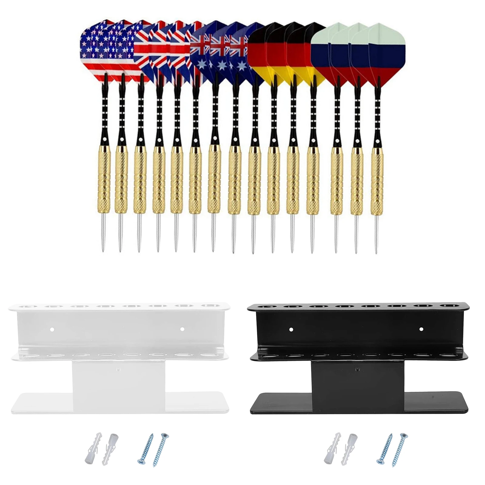 

Wall Mounted Desktop Dart Holder Dart Stand Display Rack for Home Bar Pub Office Game Room Decor