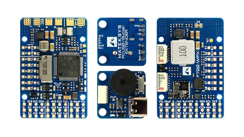 Контроллер полета Mateksys Matek F722 WPX STM32F722 MPU6000 DPS310 Pixel OSD Blackbox F722|Детали и аксессуары| |