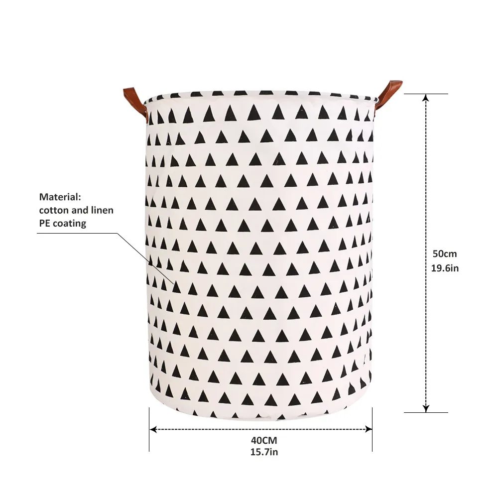 

New 1PC Foldable Laundry Basket Large Capacity Laundry Hamper Dirty Clothes Storage Organizer Bucket Homehold Storage Bag