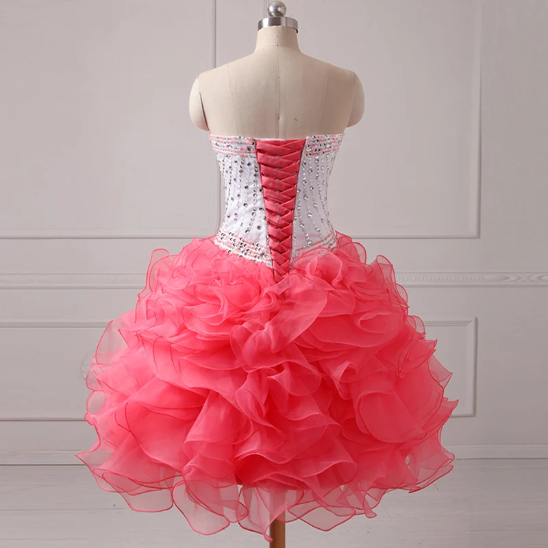 Jiayigong Quinceanera/платья из органзы с рюшами и курткой милое платье 16 вечерние пышные