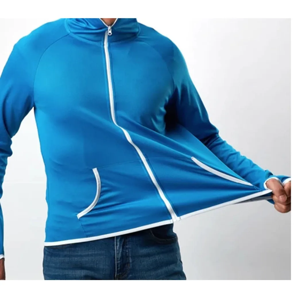 Мужская ветрозащитная быстросохнущая Солнцезащитная водонепроницаемая куртка