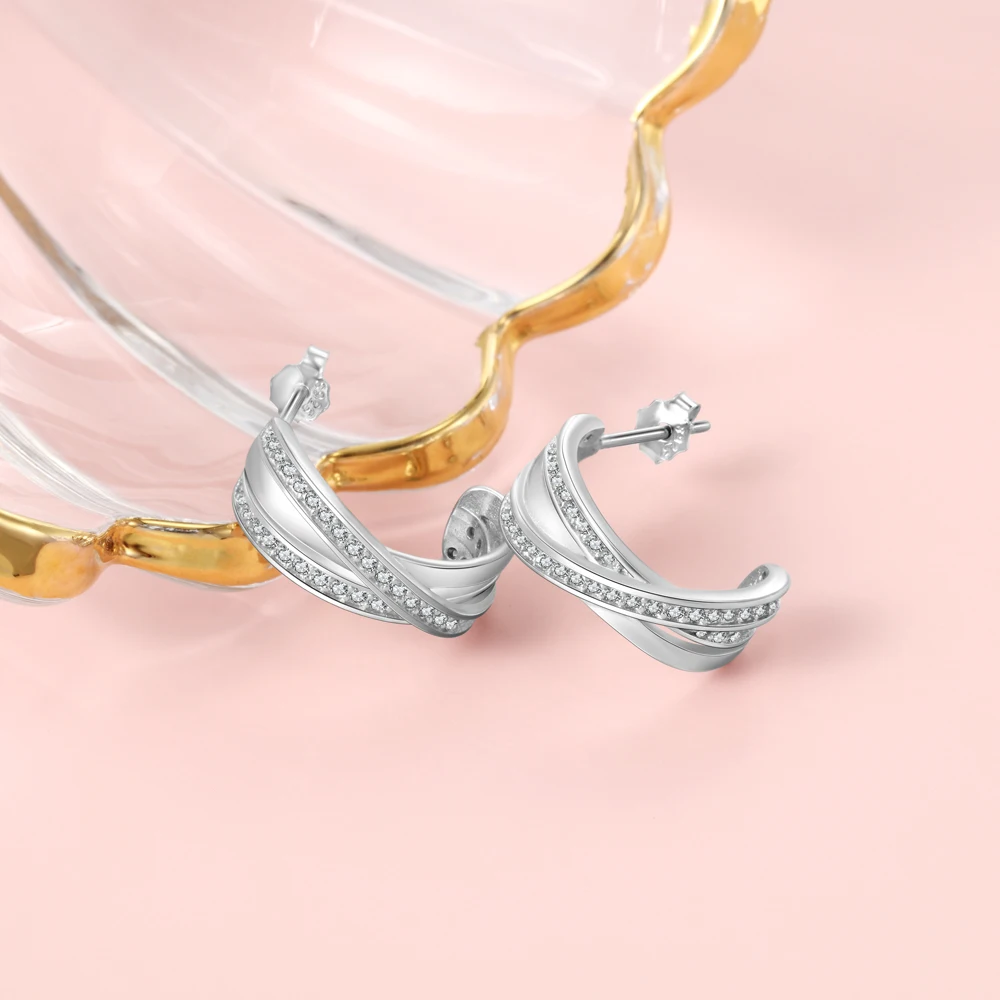 JewelOra, однотонные 925 пробы, серебряные серьги-гвоздики для женщин, серебро 925, ювелирное изделие для женщин, кубический цирконий, серьги в форме сердца и листьев для девочек