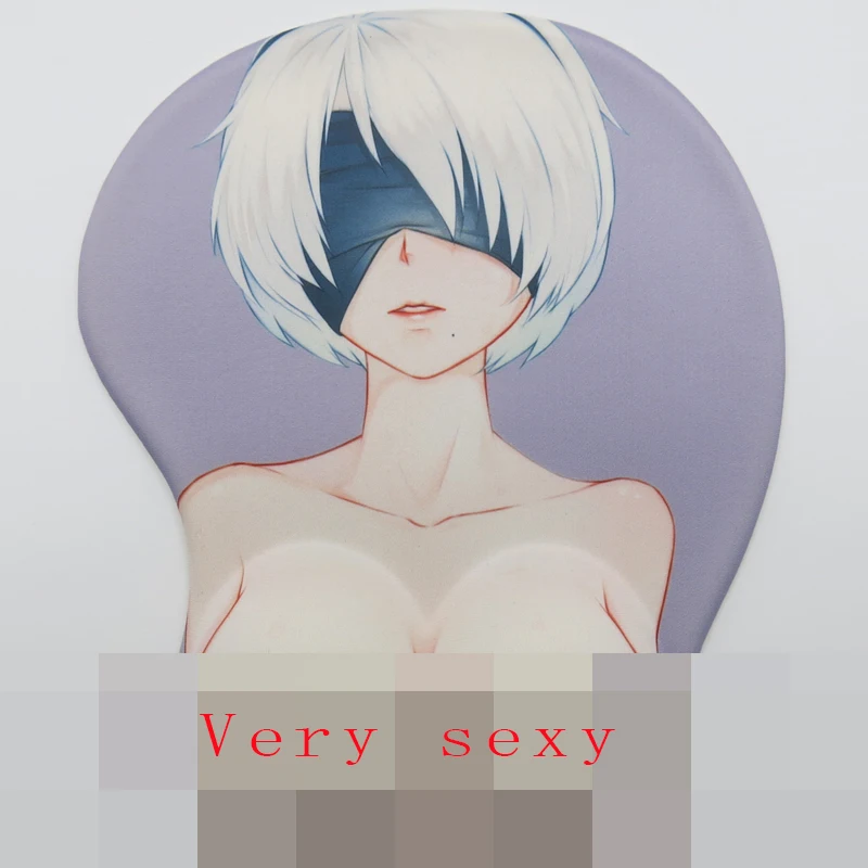 3D японский NieR Automata аниме с подставкой для запястья коврик для Мыши игровые аксессуары коврик силиконовый для геймеров для предотвращения усталости рук