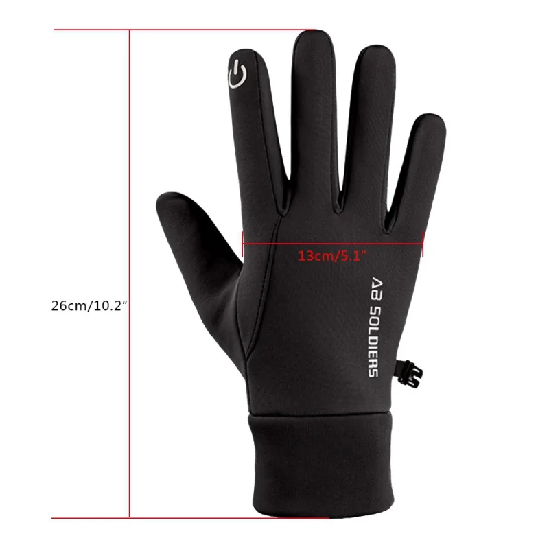 

Outdoor Winter Cycling Gloves Bicycle Warm Touchscreen Full Finger Gloves Waterproof Bike Skiing Motorcycle Riding