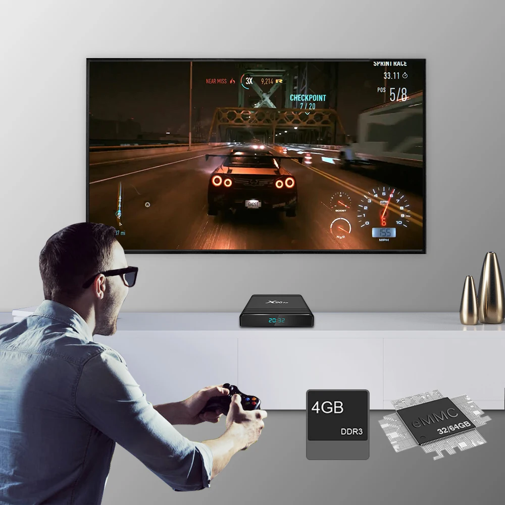 ТВ-приставка X96 Air 5 шт. Android 9 0 Smart tv box Amlogic S905X3 mini Dual Wifi медиаплеер флеш-память: 16 ГБ 32