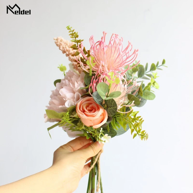 Розовая искусственная Роза Galsang Flora украшение для вечеринки сделай сам Шелковый