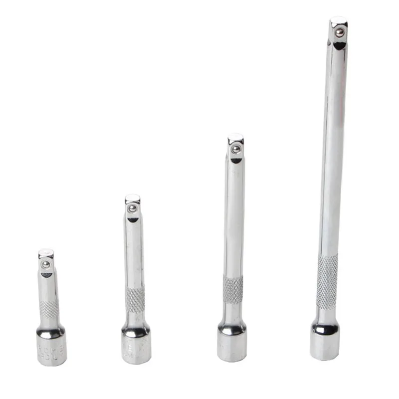 

4pcs/set 360 Degree Top Ratchet Wrench Adapter Extension Bar Set Auto Repair Socket Extender 1/4 6.3mm Durable Hand Tools Extend